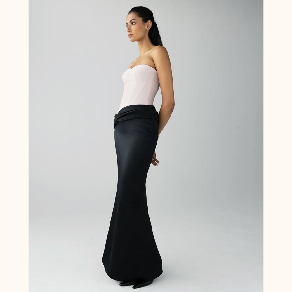Nafsika Skourti Two Tone Strapless Dress NWOT